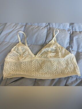 aerie Cream Lace Bralette